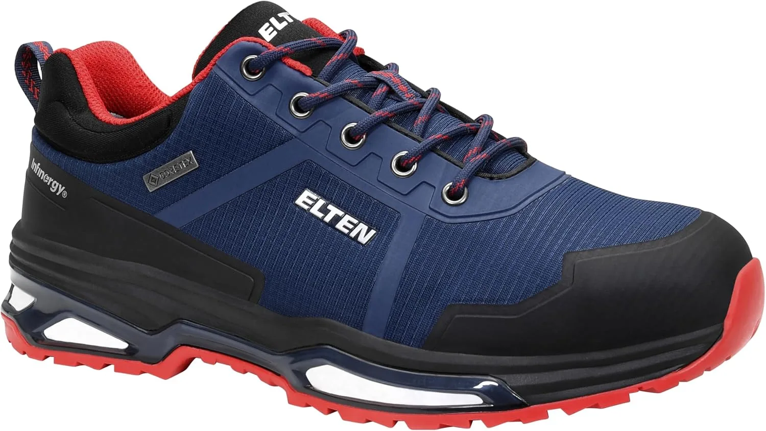 Защитные ботинки ELTEN Bente XXE GTX Blue Low ESD S3, для мужчин и женщин, текстиль, стальной защитный носок, легкие, спортивные, синий