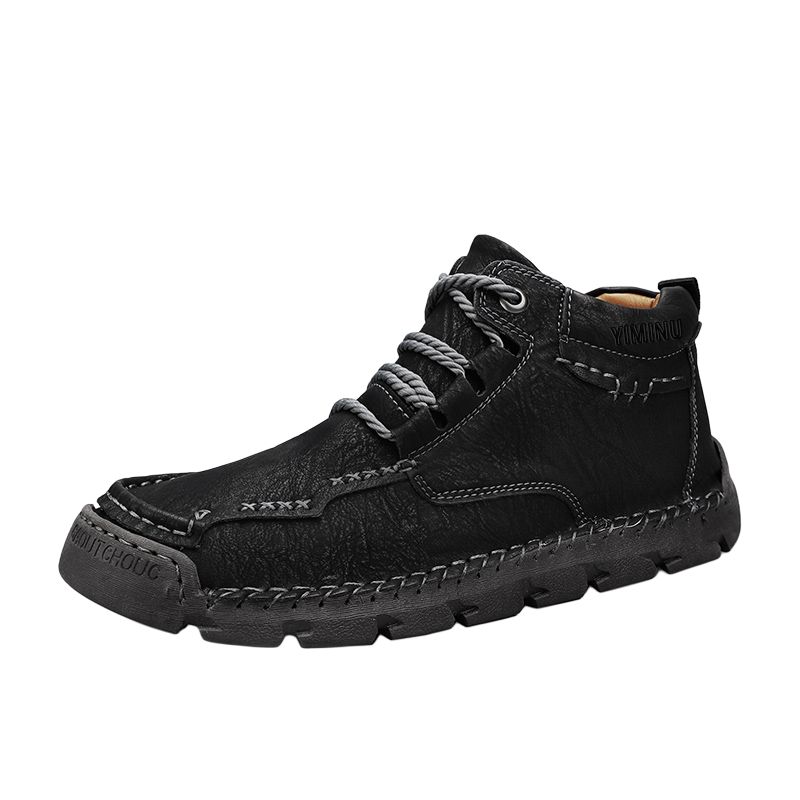 

Eminu Мужские повседневные ботинки на низком ходу черные с подкладкой из флиса, цвет Black [Fleece-Lined]