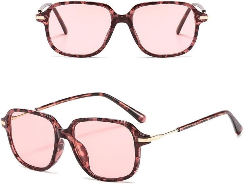 

MUTYNE Винтажные квадратные солнцезащитные очки для женщин, ретро-очки с градиентным переходом цвета, модные очки для женщин и мужчин, защита от ультрафиолета UV400, C5 Tortoise Pink