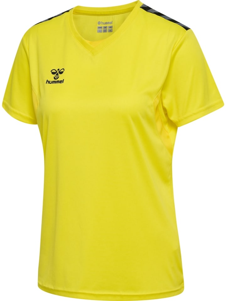 

Футболка Hmlauthentic Pl Jersey S/S Woman желтого цвета Hummel
