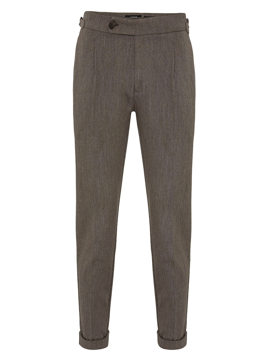 

Обычные брюки со складками спереди Antioch, коричневый