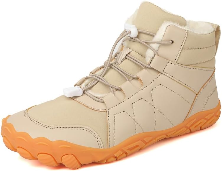 

Мужские и женские зимние теплые пушистые ботинки, водонепроницаемые, с нескользящей подошвой, для походов и снега, зимняя обувь для активного отдыха и повседневного использования Generic, хаки