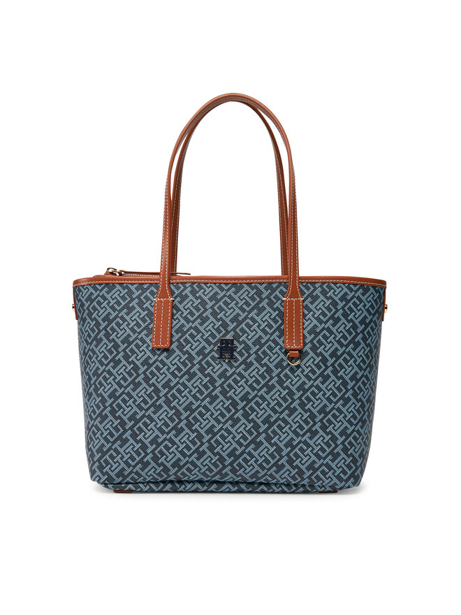 

Сумочка Th Monoplay Leather Mini Tote AW0AW17415 Tommy Hilfiger, синий