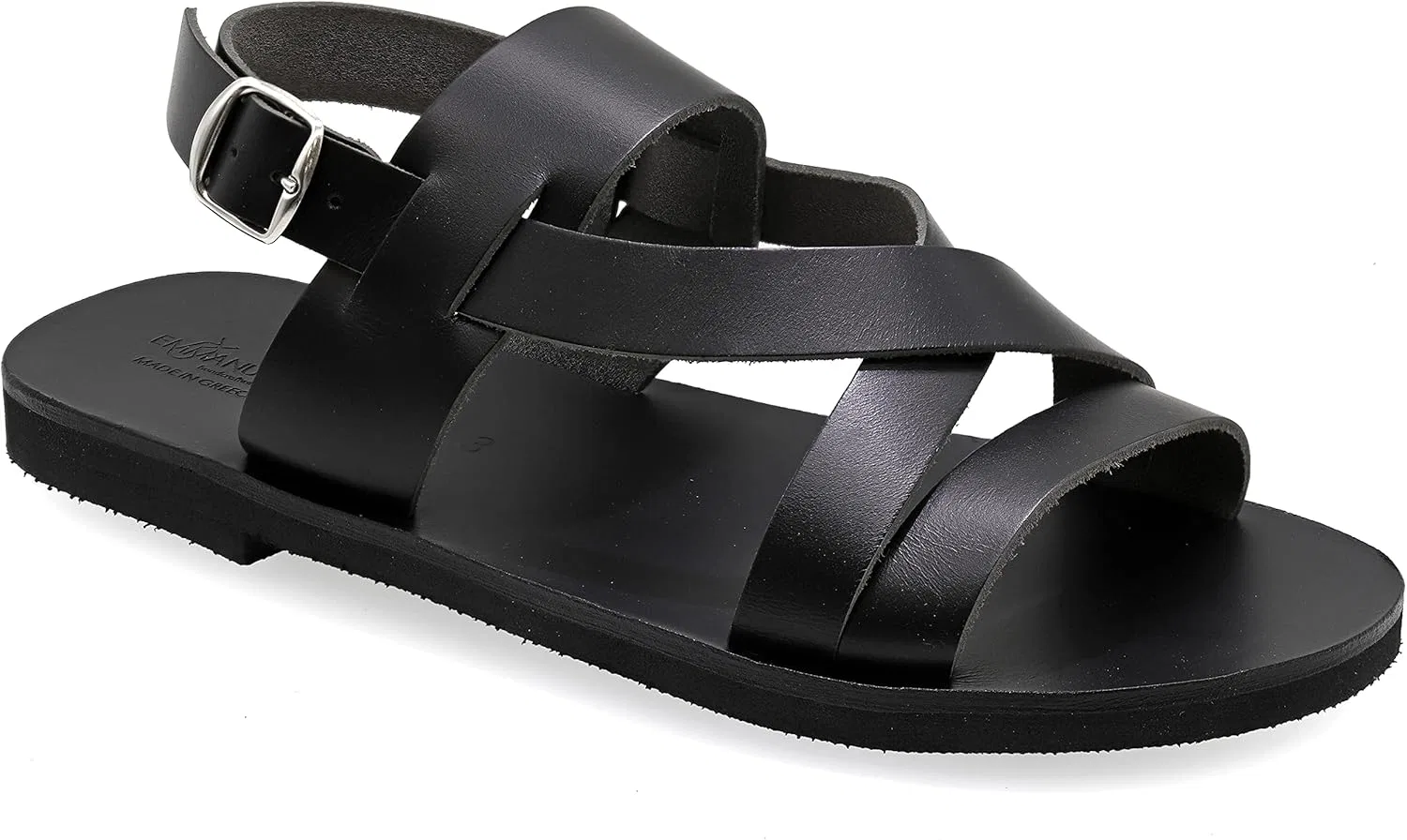 Сандалии мужские из натуральной кожи, Black EMMANUELA handcrafted for you
