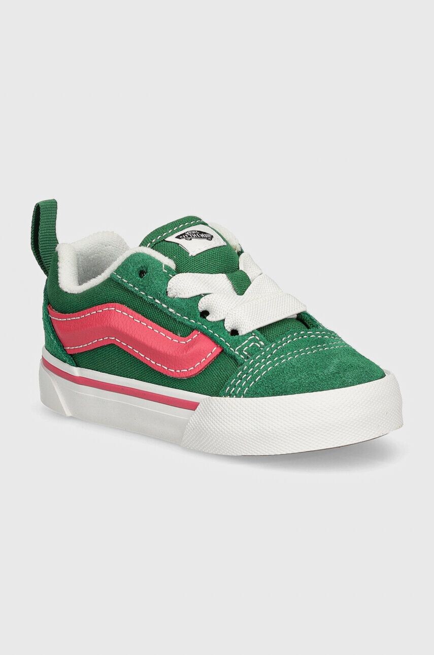 

Детские кроссовки Vans Knu Skool Elastic Lace, зеленый