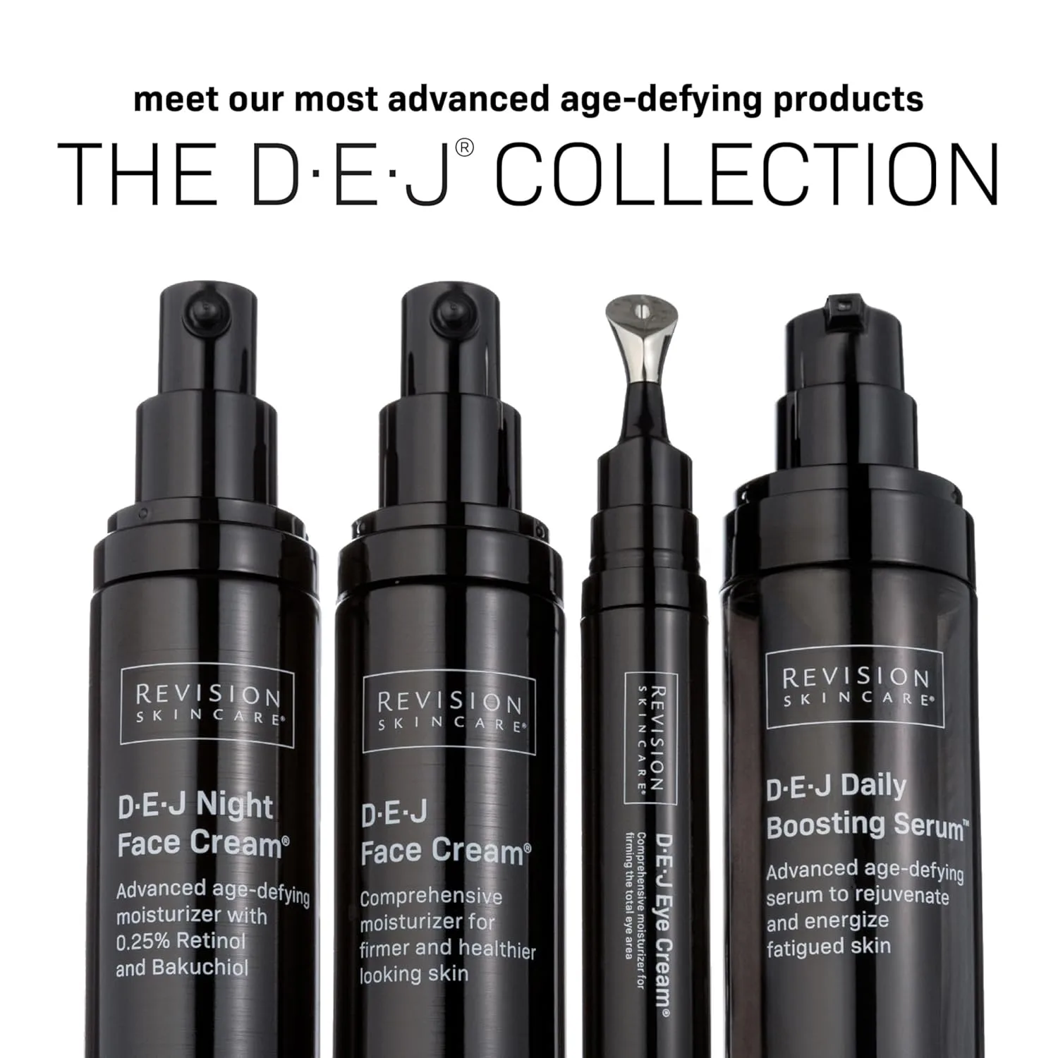 Крем для глаз Revision Skincare D·E·J Eye Cream - укрепляющее и увлажняющее средство для борьбы с мелкими морщинами, складками и «гусиными лапками». Режим борьбы с возрастом D·E·J — фото 4
