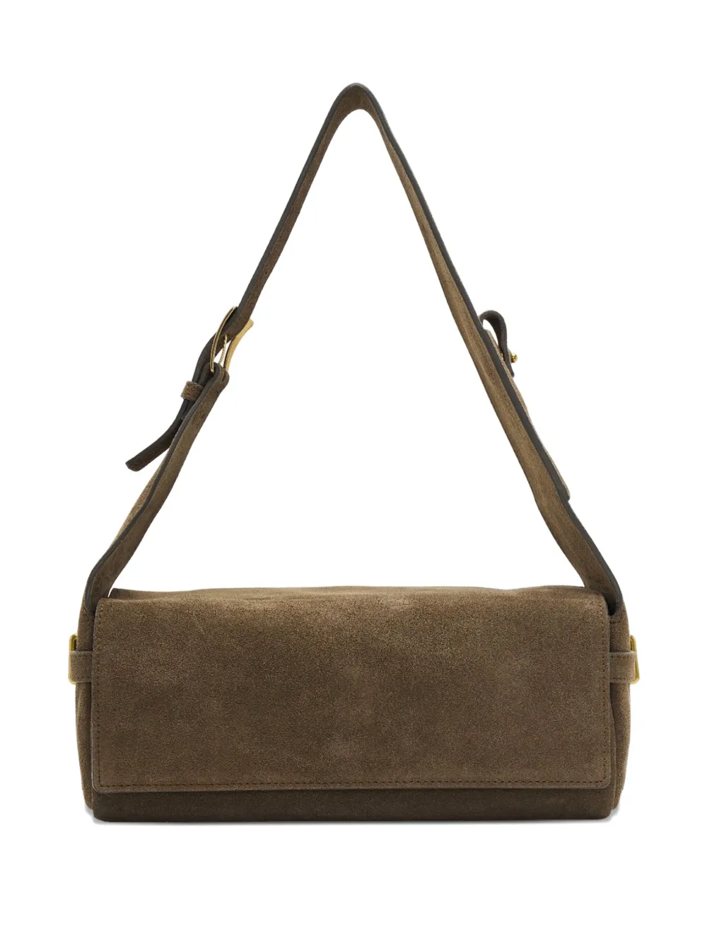 

Сумка из замши с застежкой-пряжкой Open YY, коричневый