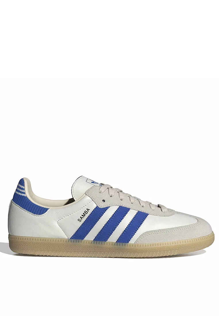 Кроссовки, классические, Samba OG, adidas, белый/синий