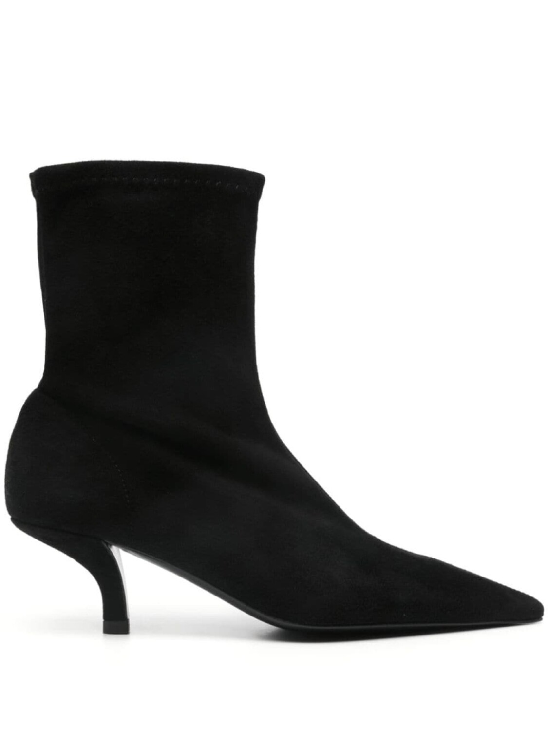 TOTEME ботильоны-носки The Suede Heeled 60, черный