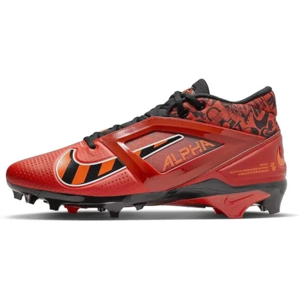 Футбольные бутсы Nike Alpha Menace 4 Pro FQ3984-600 мужские, красно-черные, литые, UWU862 Nike, красный — фото 2