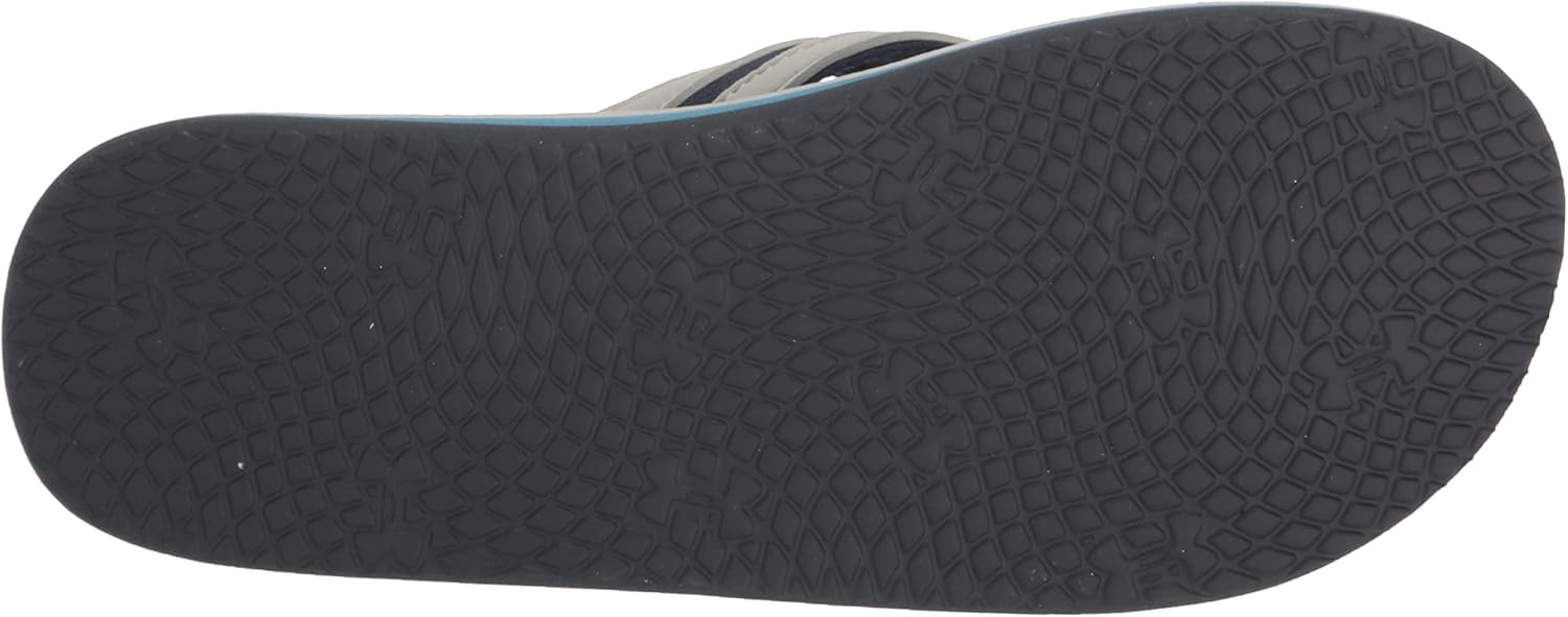 Under Armour мужские сланцы Marathon Key V Slide, Sharkskin Gray (100)/Coastal Blue — фото 4