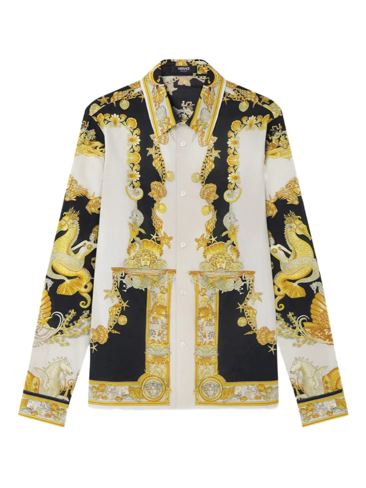 

Versace рубашка Coral Theatre, черный