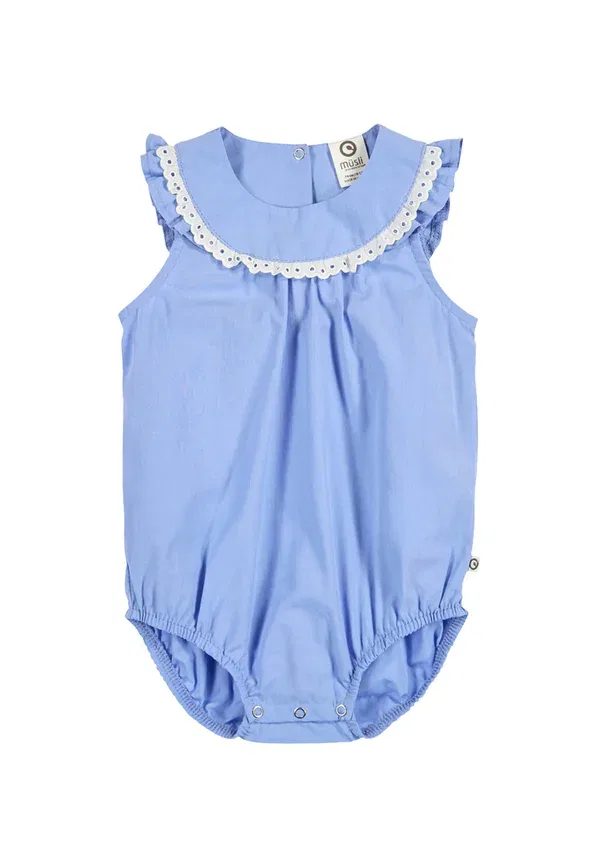Боди хлопковое Baby- und kleinkindzubehor 1581033500 Musli By Green Cotton, Shell Blue, синий