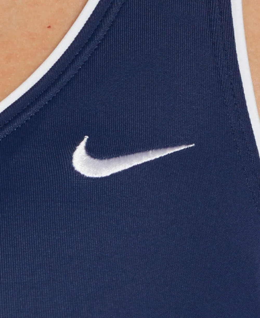 Женский слитный купальник Powerback Nike, Navy Blue — фото 3