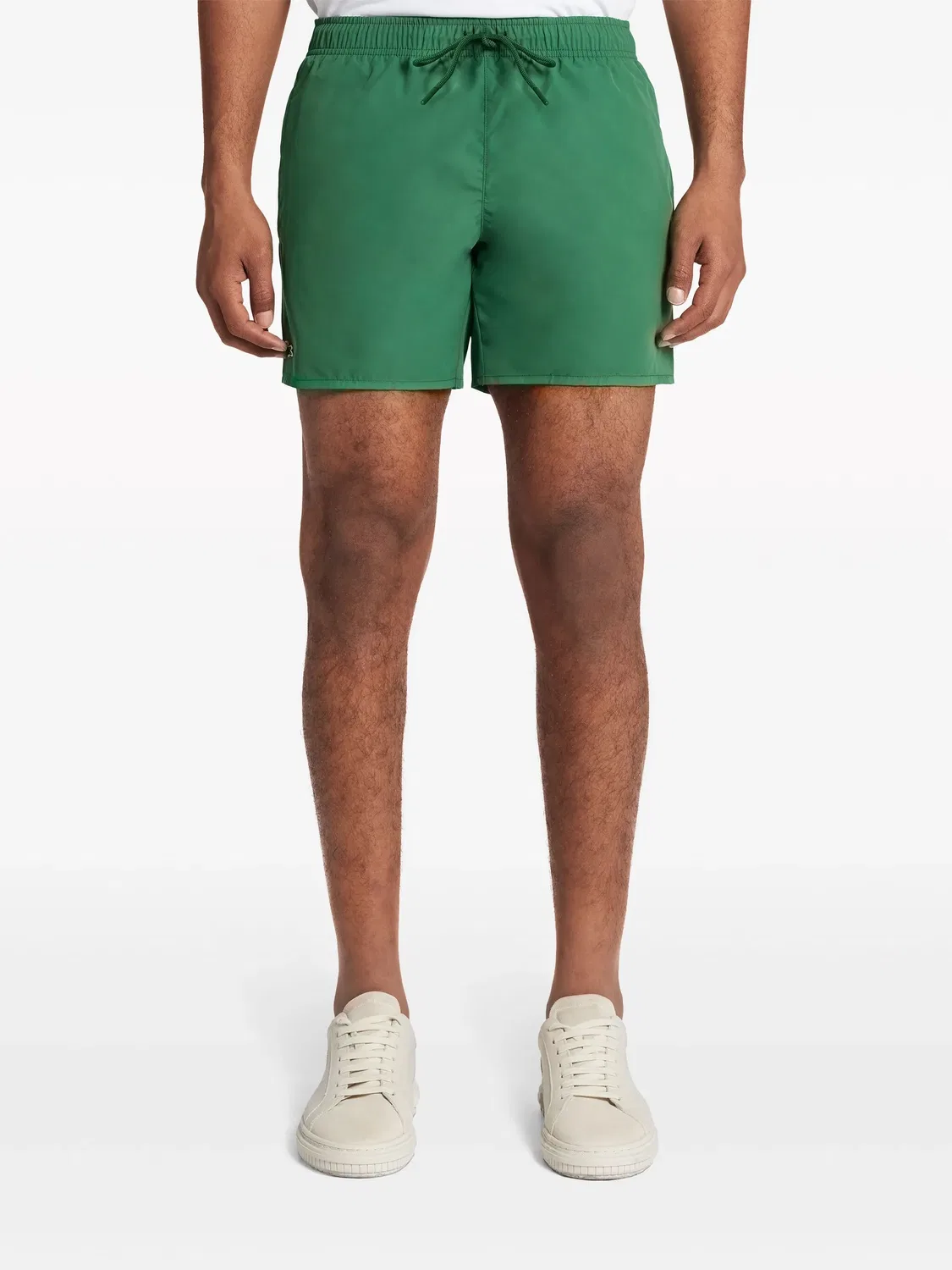 Плавательные шорты с логотипом Lacoste, зеленый — фото 2