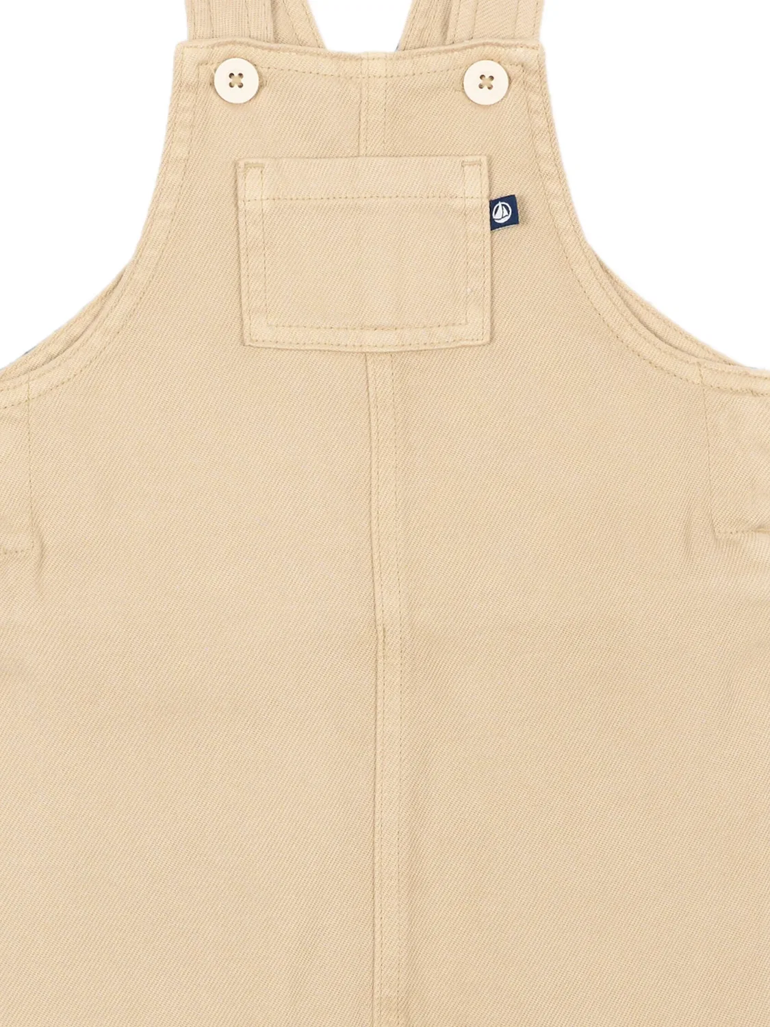 Комбинезон на пуговицах Petit Bateau, нейтральные цвета — фото 3