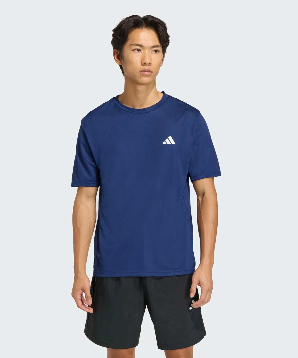 Мужская футболка с длинным рукавомAdidas Workout Essentials Base T-Shirt, Blue