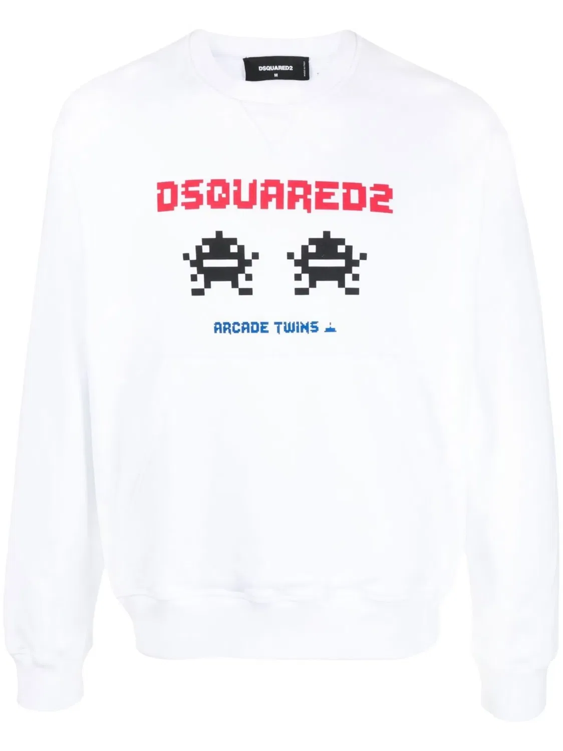 Св sweatshirt с принтом Arcade Twins DSQUARED2, белый