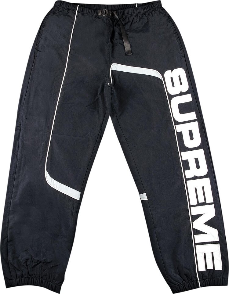 

Брюки Supreme S Paneled Belted Track Pant 'Black', черный