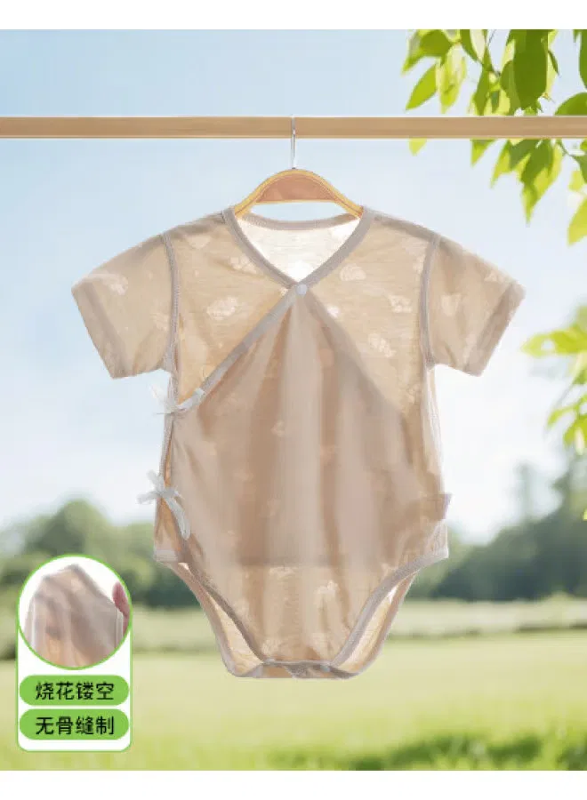 Боди-комбинезон для новорожденных с принтом Bornbay, коричневый