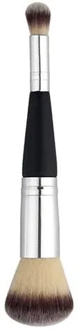 Кисть для макияжа двухсторонняя, Nylon, 16 см, Ivory Generic — фото 2
