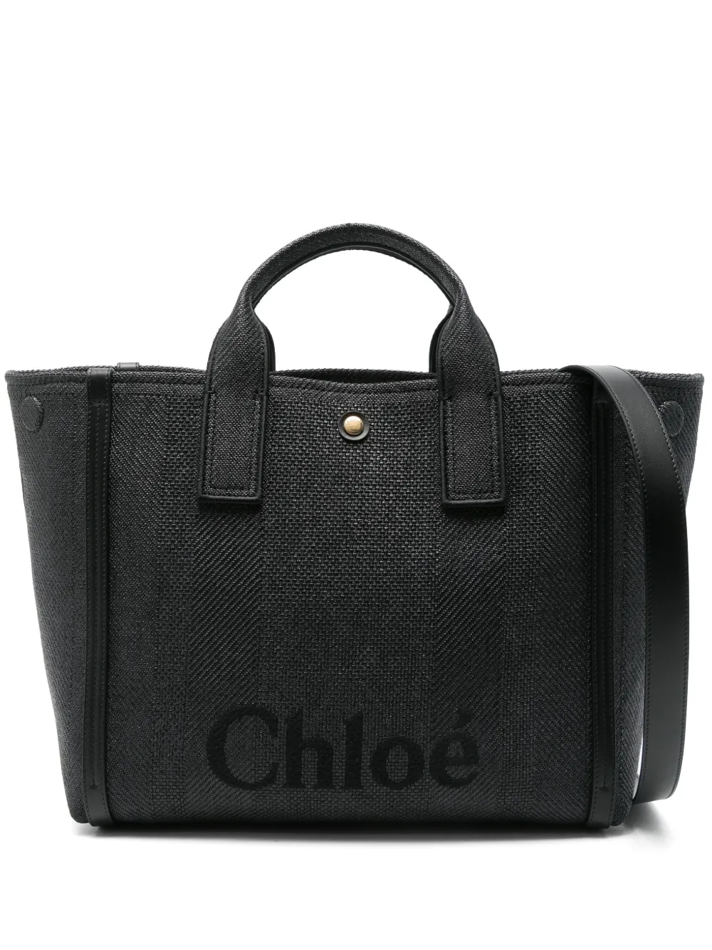 

Сумка-тоут с вышитым логотипом CHLOÉ, черный