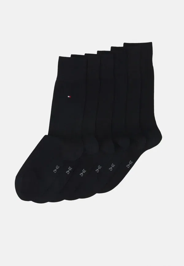 Носки, дышащие, 6 пар, Tommy Hilfiger, черный