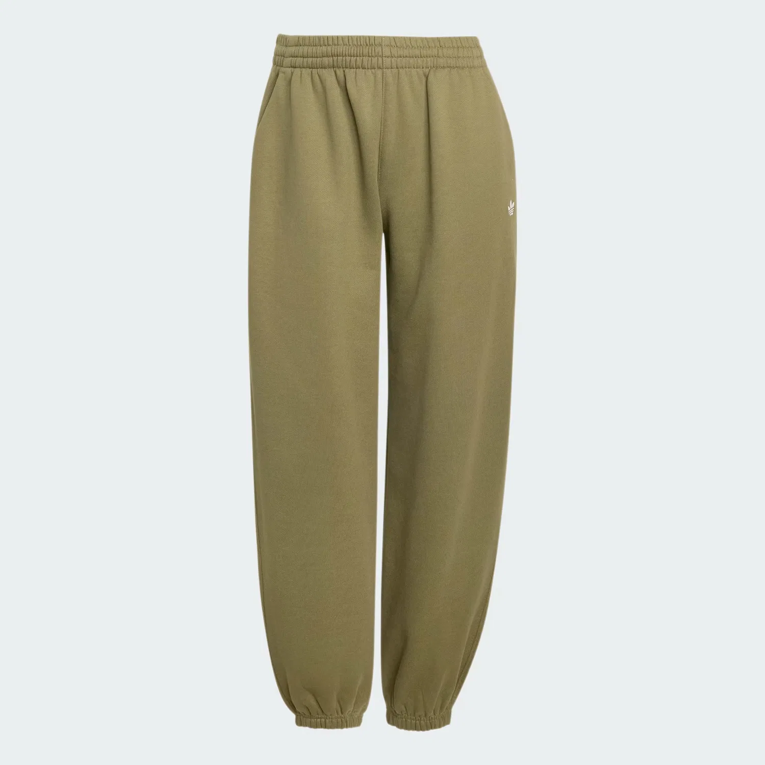 Женские спортивные брюки свободного кроя Essentials Loose Fleece Adidas Originals, оливковый — фото 4