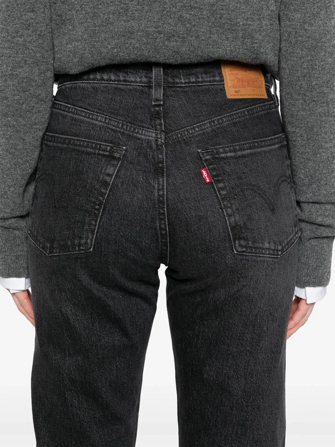 Джинсы прямого кроя 501 средней посадки Levi's, серый — фото 2
