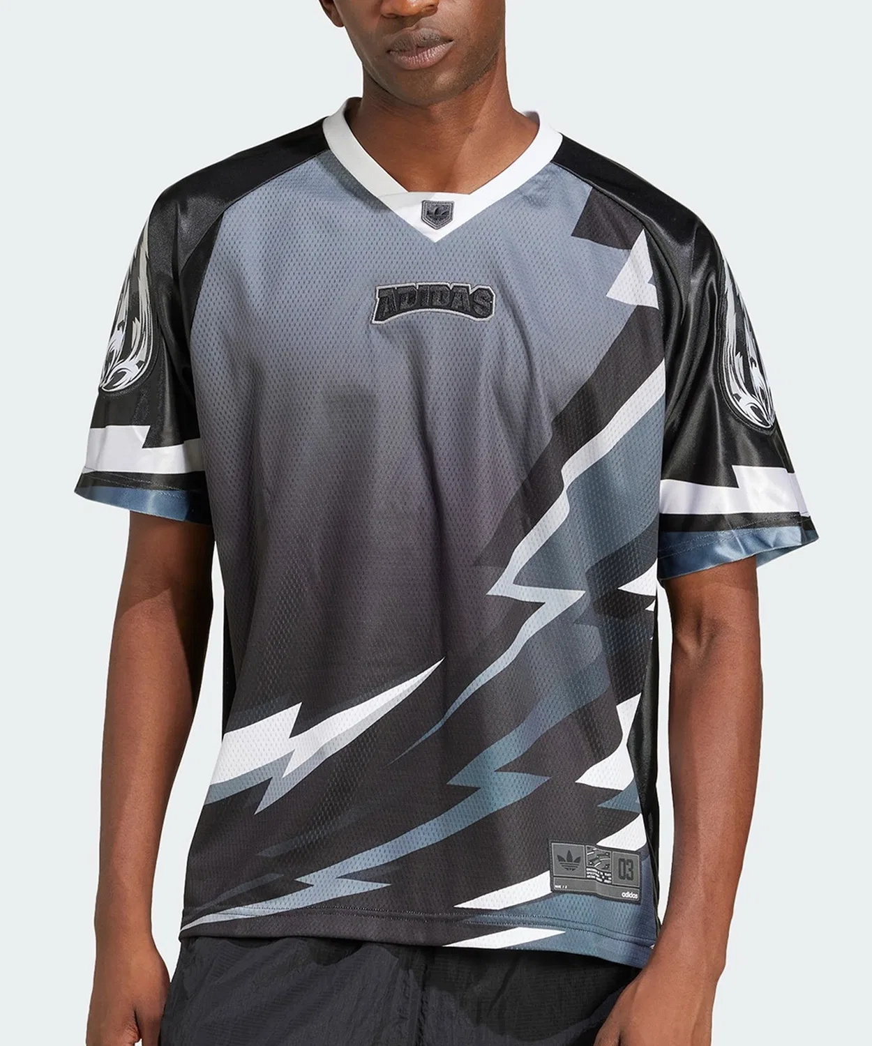 Мужская футболка с принтом Team Jersey Adidas, Черный