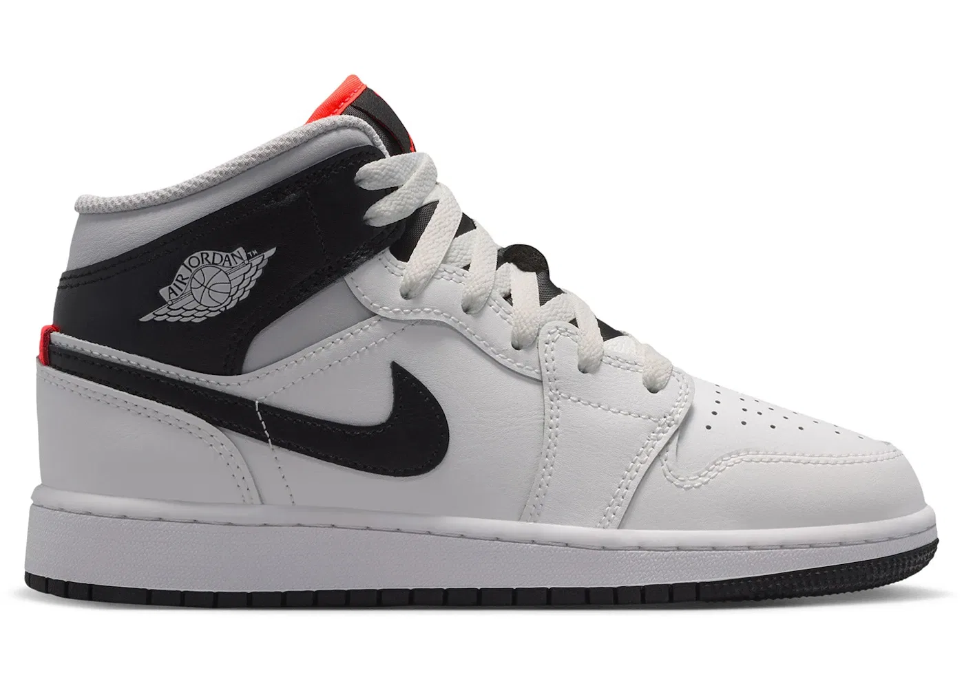 Детские кроссовки Lifestyle Jordan 1 Mid Jordan, Summit White/Infrared 23/Neutral Grey/Black