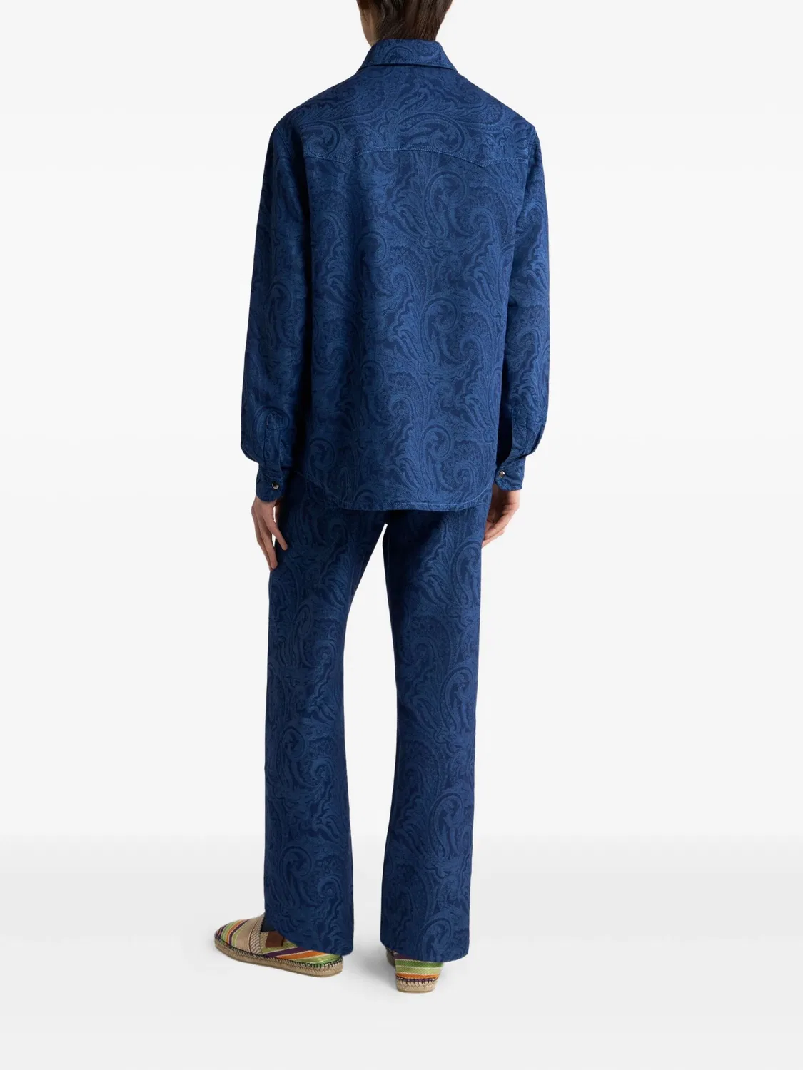 Рубашка из денима Etro, синий — фото 4