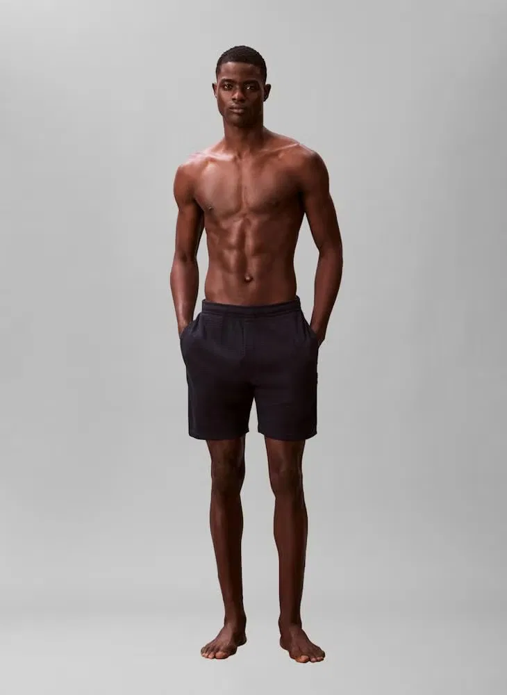 Шорты пляжные вязаные с эластичным поясом Calvin Klein, прибрежный — фото 4