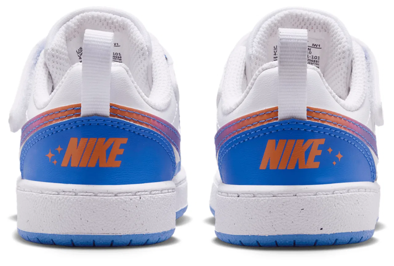 Кроссовки для мальчиков Court Borough Low Nike, цвет Bright Violet/White/Blue Crystal — фото 3