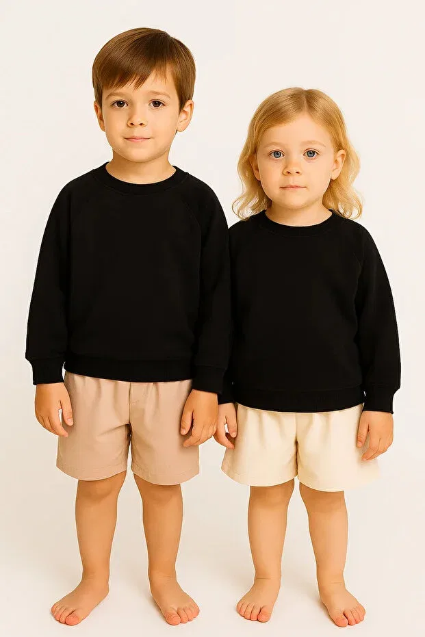 Детские свитшот для девочек хлопковый Lucky Baby Kids, Black — фото 2