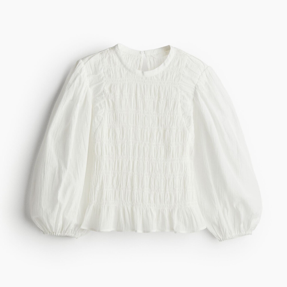 

Блузка H&M Flexibly Wrinkled, белый