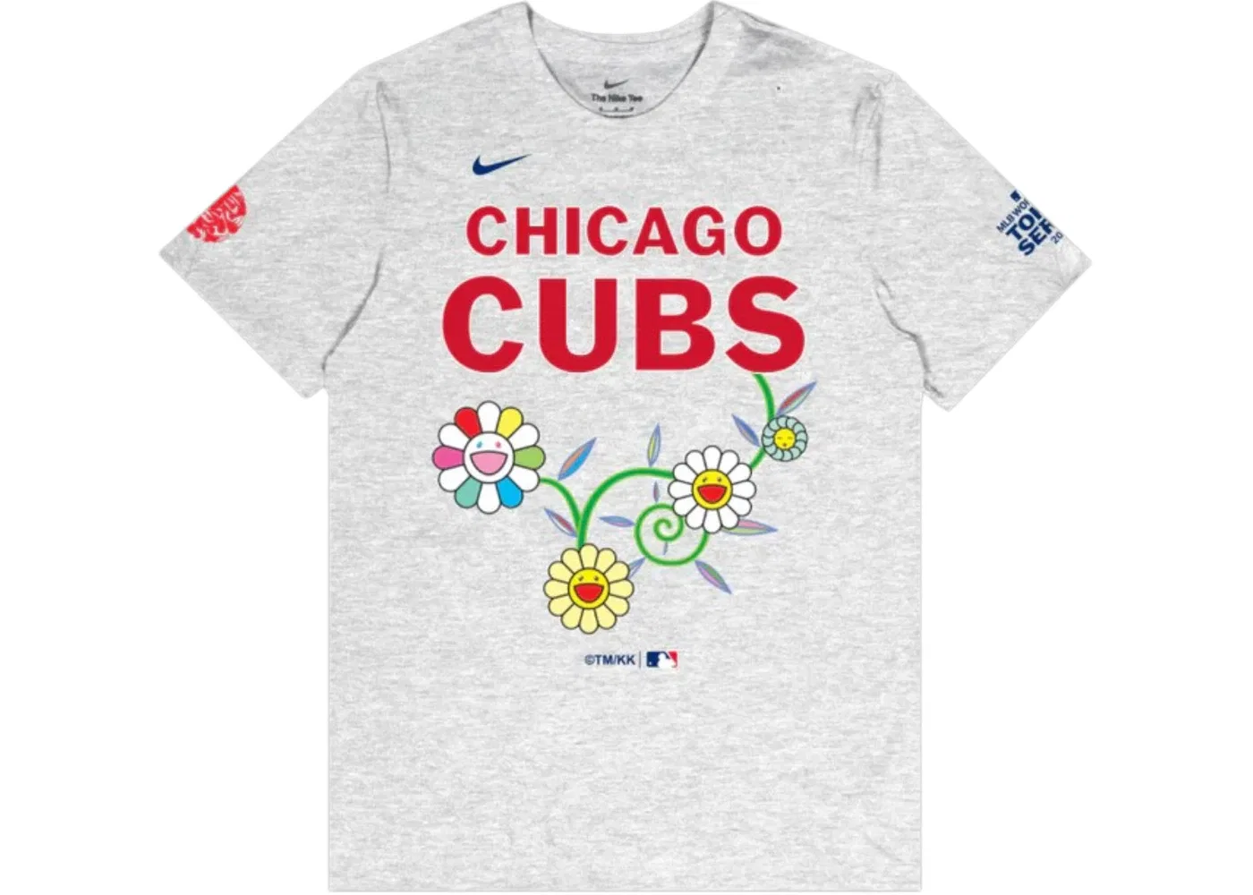 Мужская футболка с принтом Nike x Takashi Murakami x MLB World Tour Tokyo Series 2025 Cubs S/S Tee, Grey