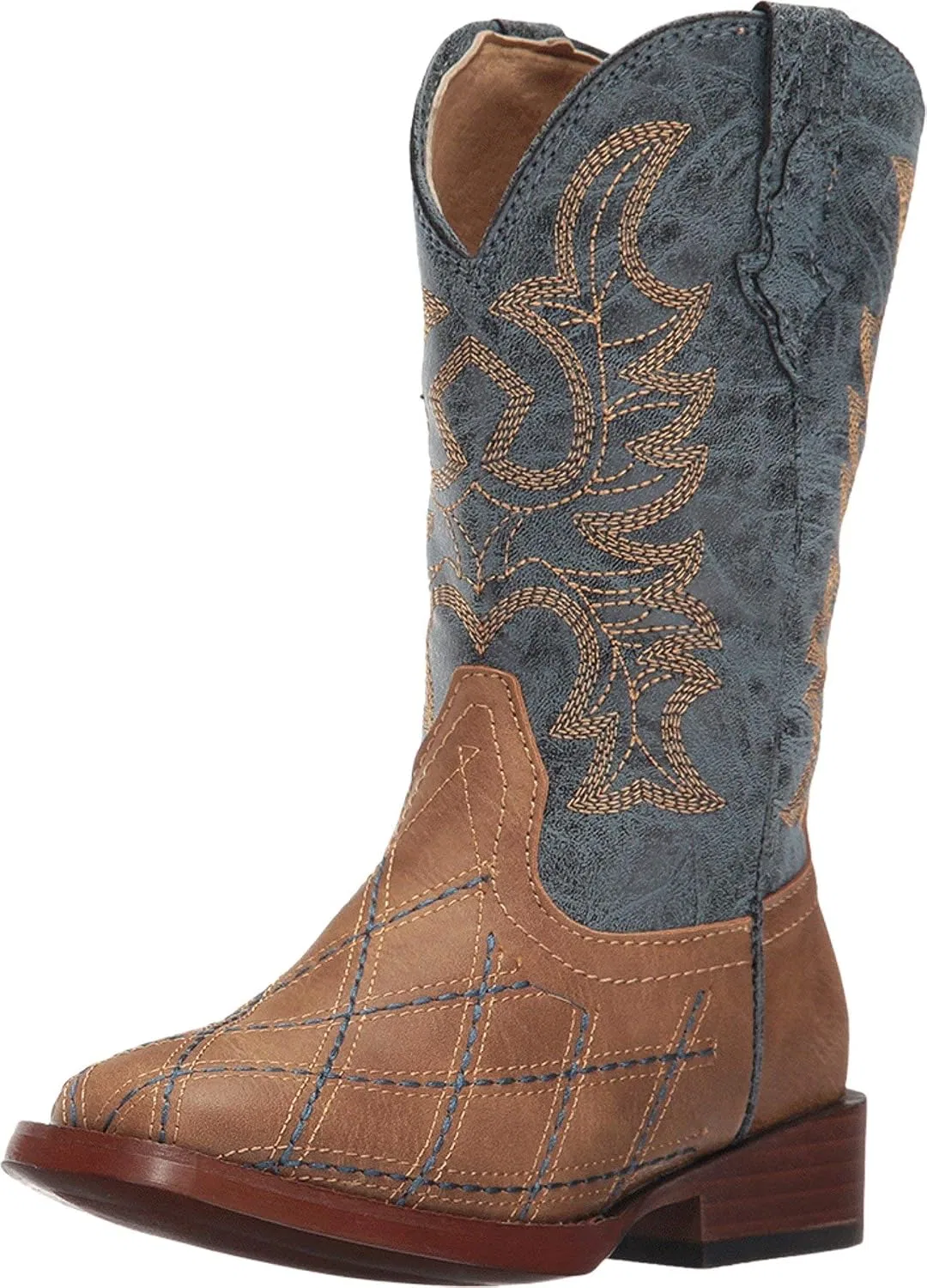 Детские ботинки для мальчиков с перекрестным кроем Roper Cross Cut Western Boot ROPER, Tan
