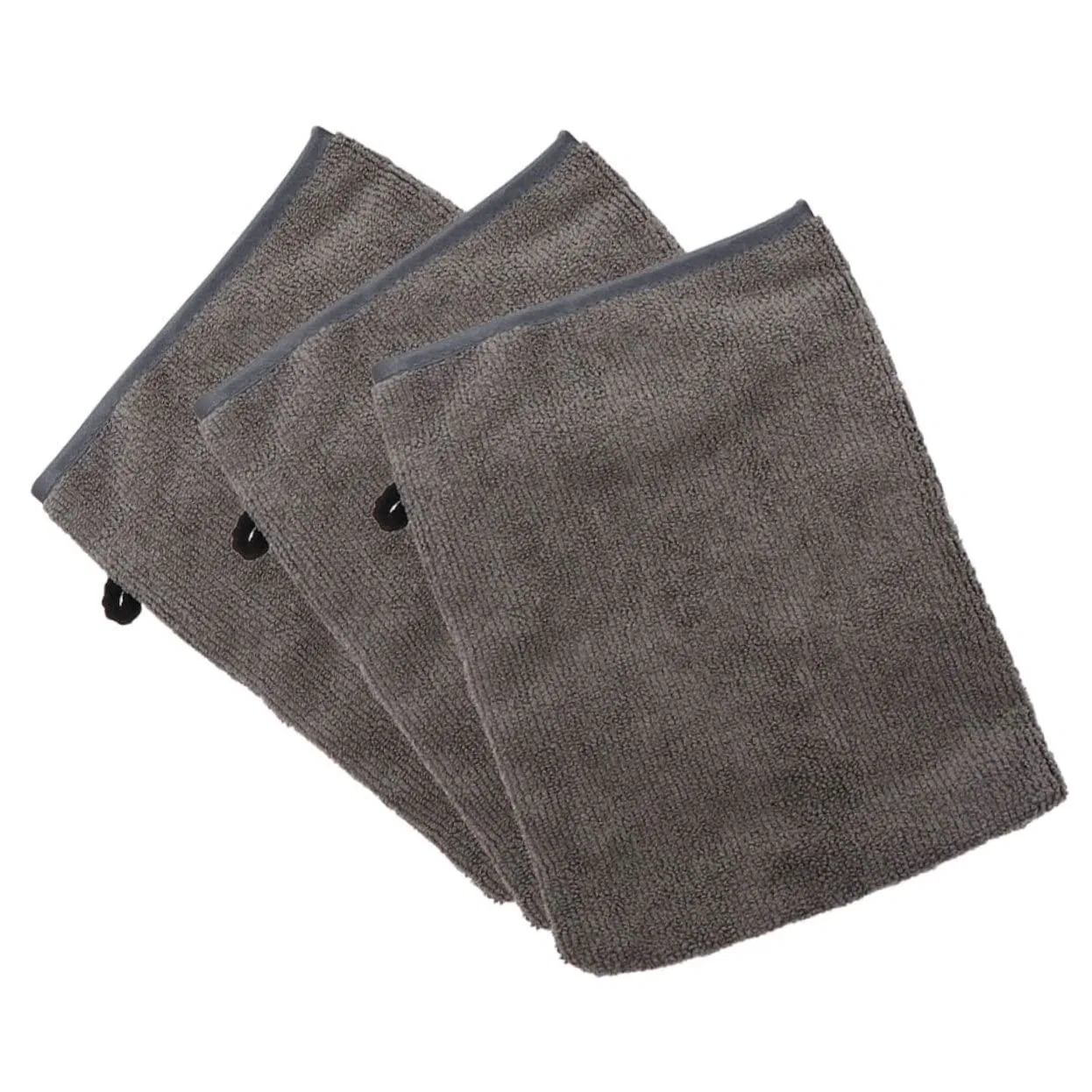 Салфетки для снятия макияжа, 3 шт, Microfiber, серый, Beatifufu