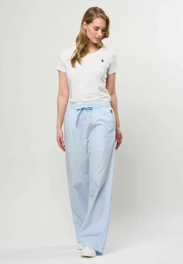 Брюки из хлопка с эластаном Uwmira U.S. Polo Assn., Cerulean, лазурный — фото 2