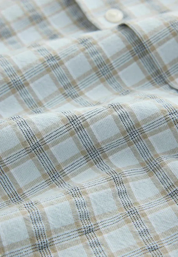 Рубашка с коротким рукавом из хлопка Regular fit Next, синий — фото 2