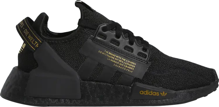 

Кроссовки Adidas NMD_R1 V2 J 'Black Gold Metallic', черный