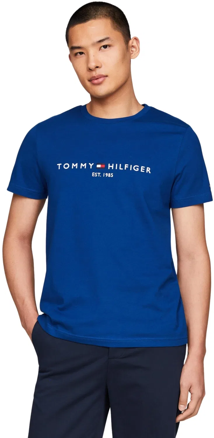 Мужская футболка с коротким рукавом Slim Fit Tommy Hilfiger, Anchor Blue