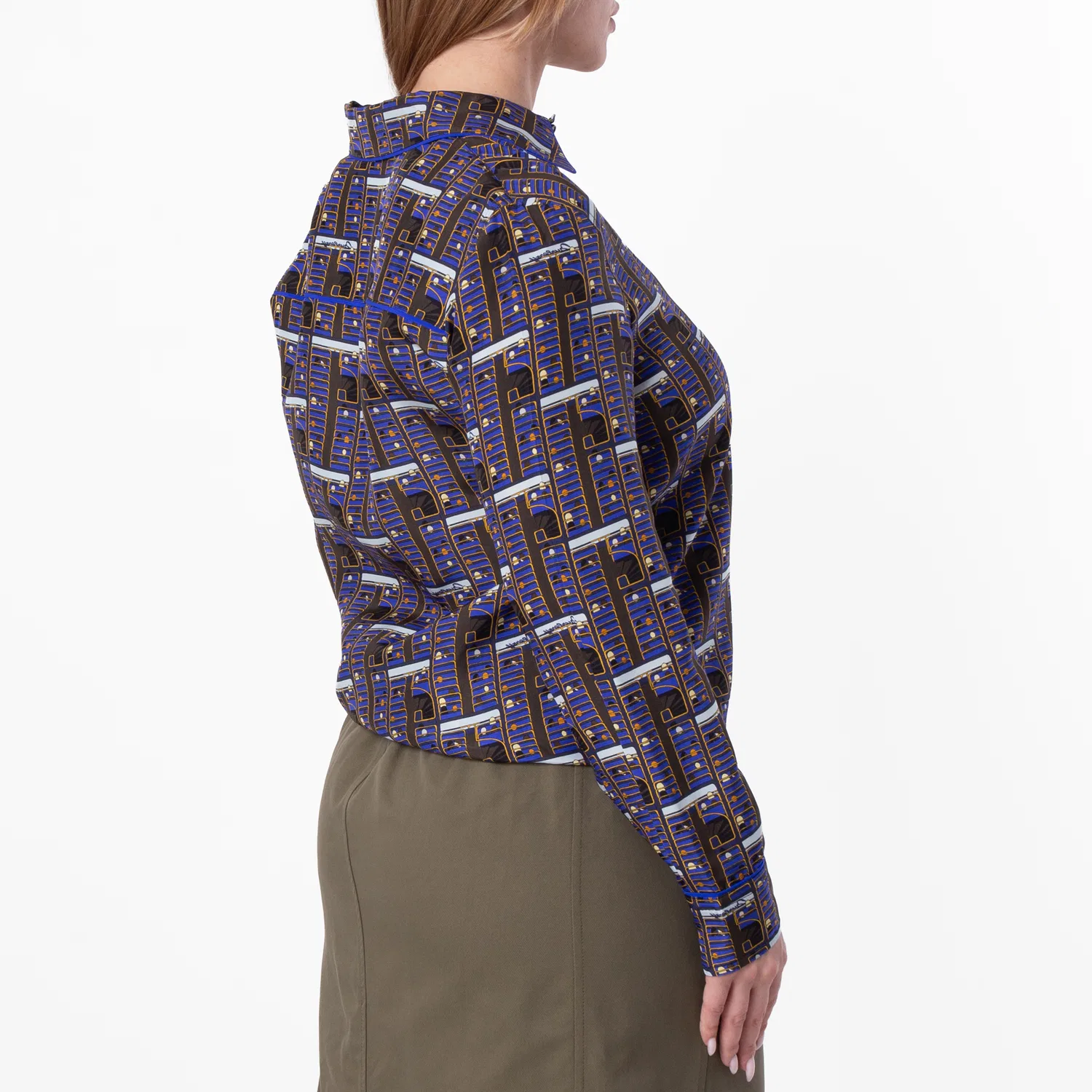 Шелковая рубашка Bus Burberry, Knight Ip Pattern — фото 3
