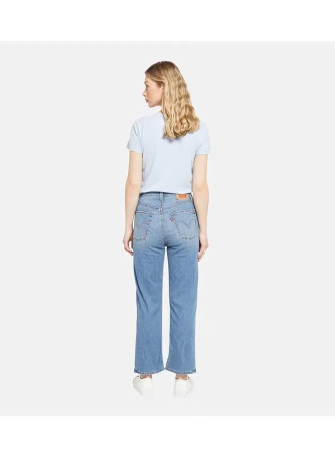Джинсы прямые с завышенной посадкой Ribcage Levi'S, индиго — фото 2