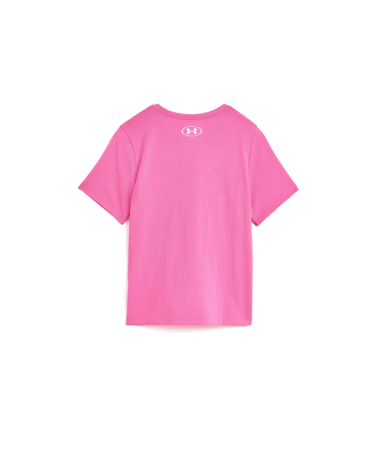 Футболка с коротким рукавом Rival Shimmer (для детей постарше) Under Armour Kids, Pink Frenzy/White — фото 2