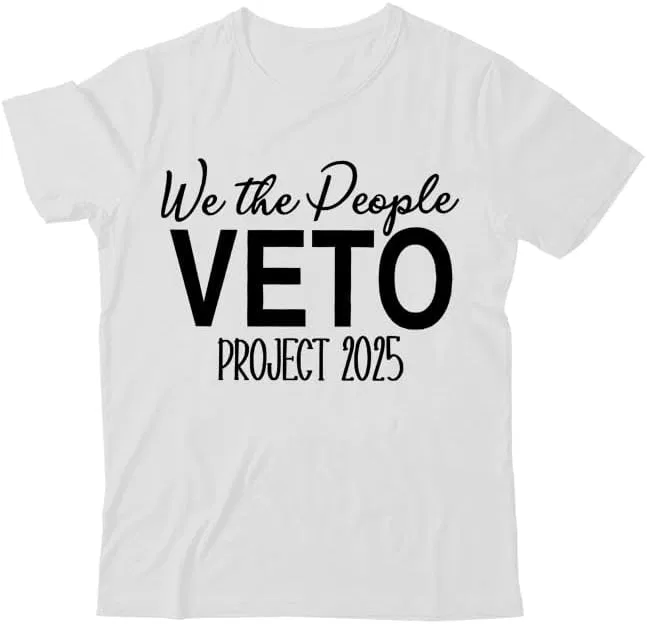 Unisex футболка с принтом V-neck We The People, White