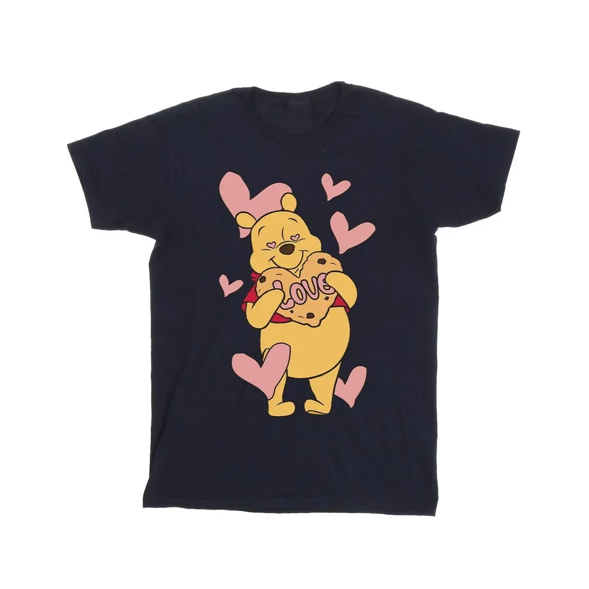 Хлопковая футболка с принтом Love Heart Cookie Winnie The Pooh, Navy