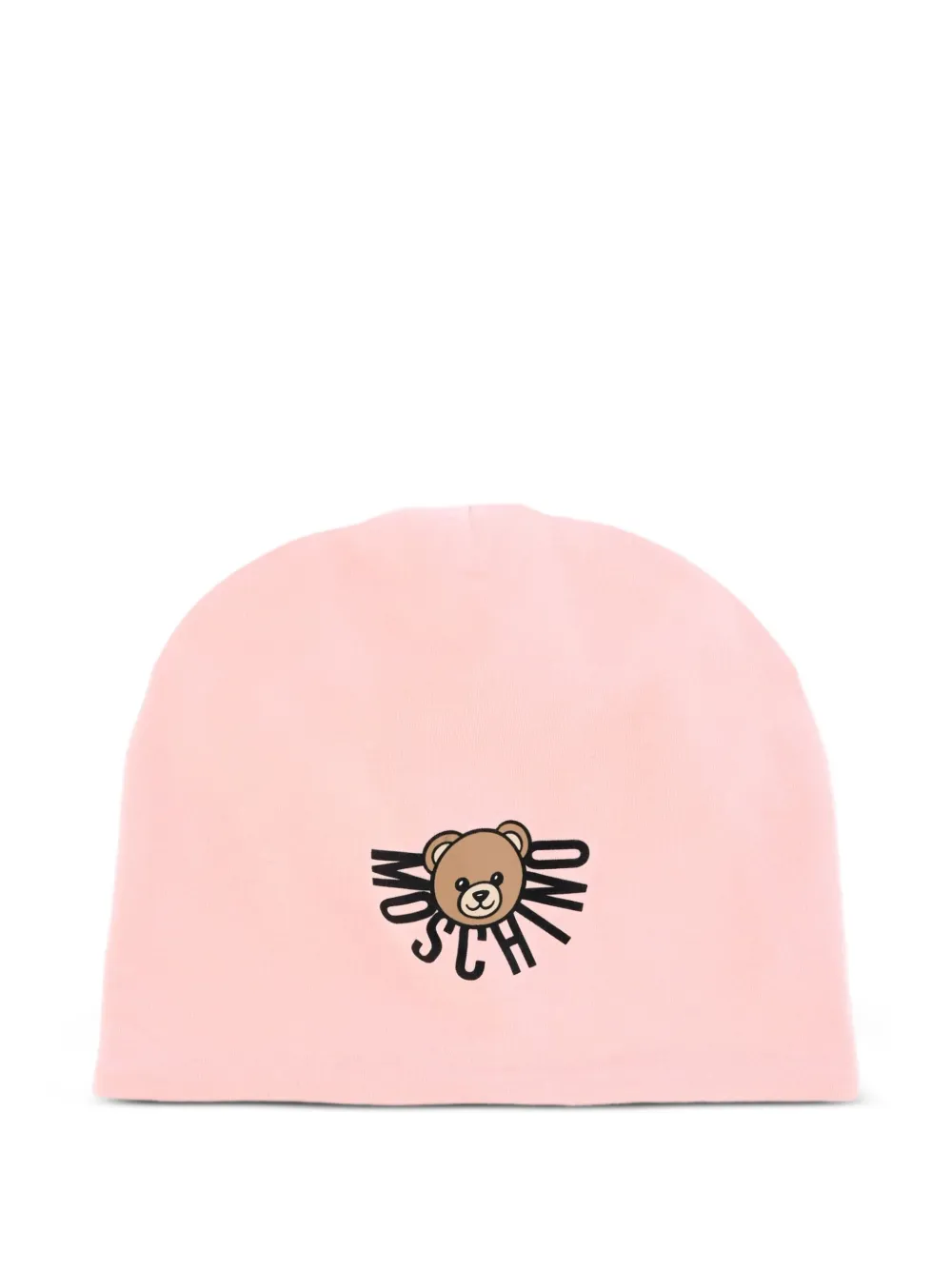 

Шапка бини с логотипом Teddy Bear Moschino Kids, розовый