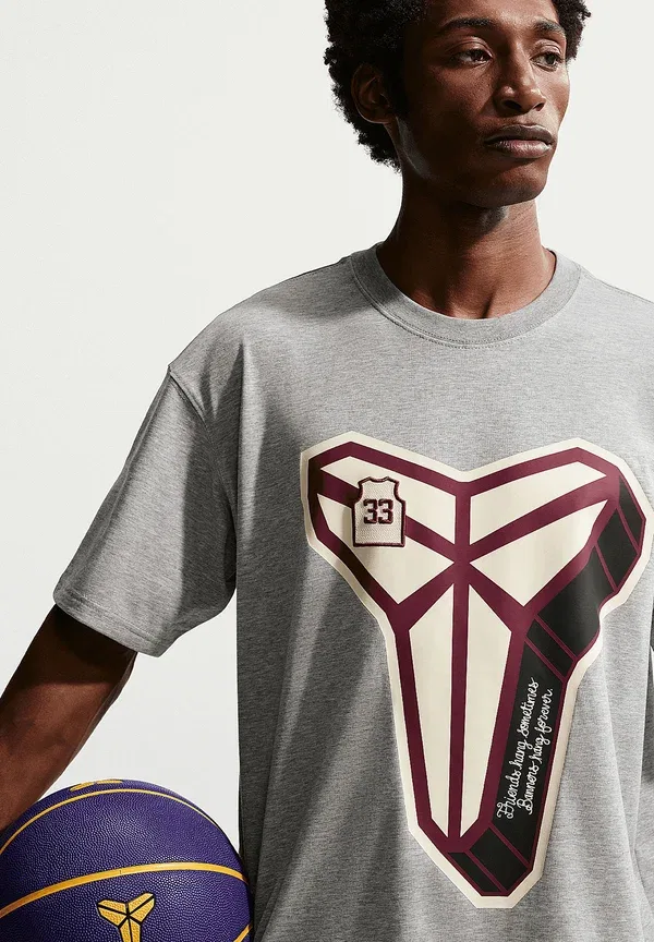 Футболка с принтом Kobe Bryant M90 SC T-shirt Indoor Nike Performance, серый — фото 3